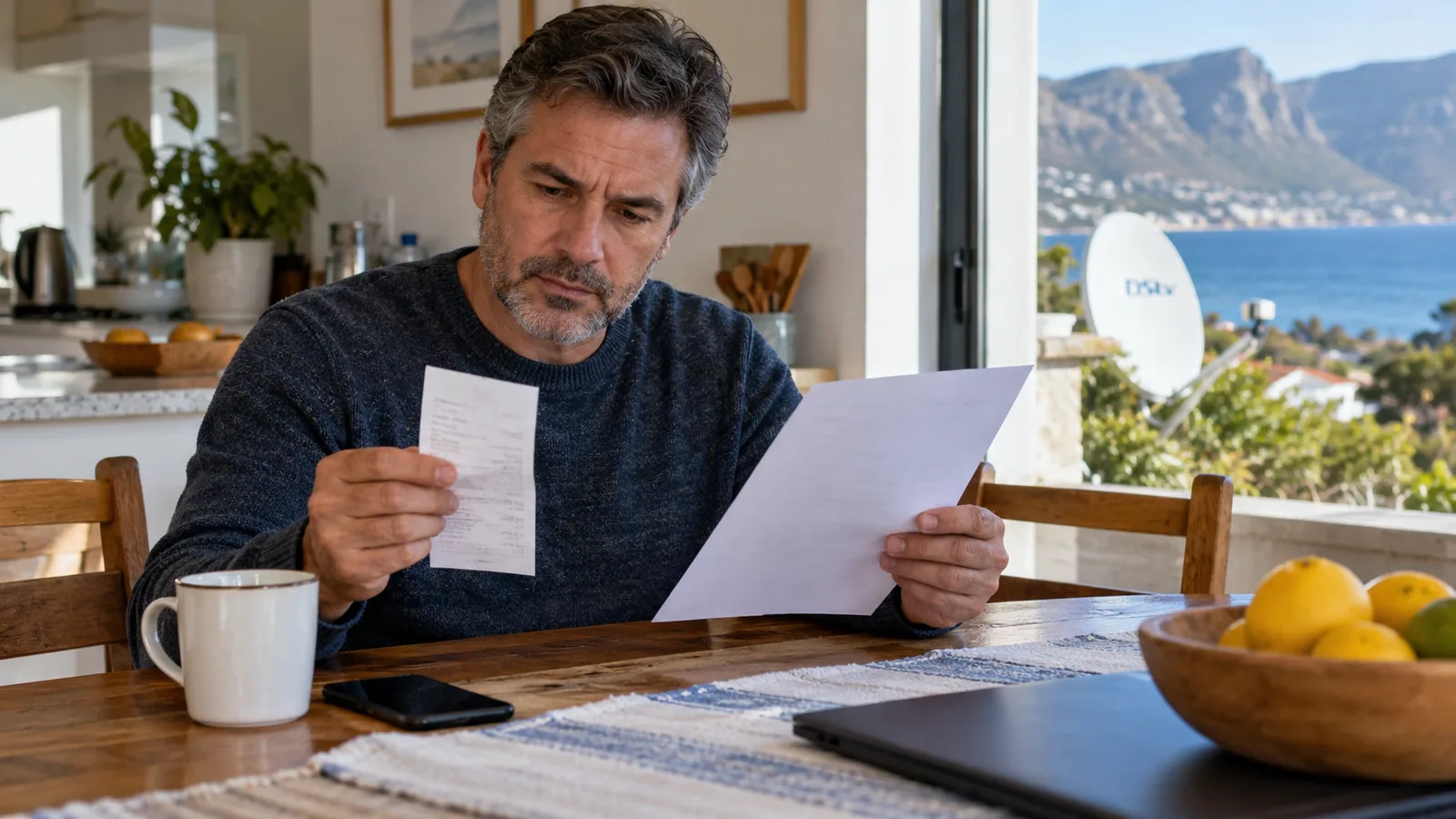 DStv Decoder Price at Game: Simon's Town Smart Buyer Guide 5 Simon's Town homeowner comparing a DStv decoder price at Game receipt with an installation quote