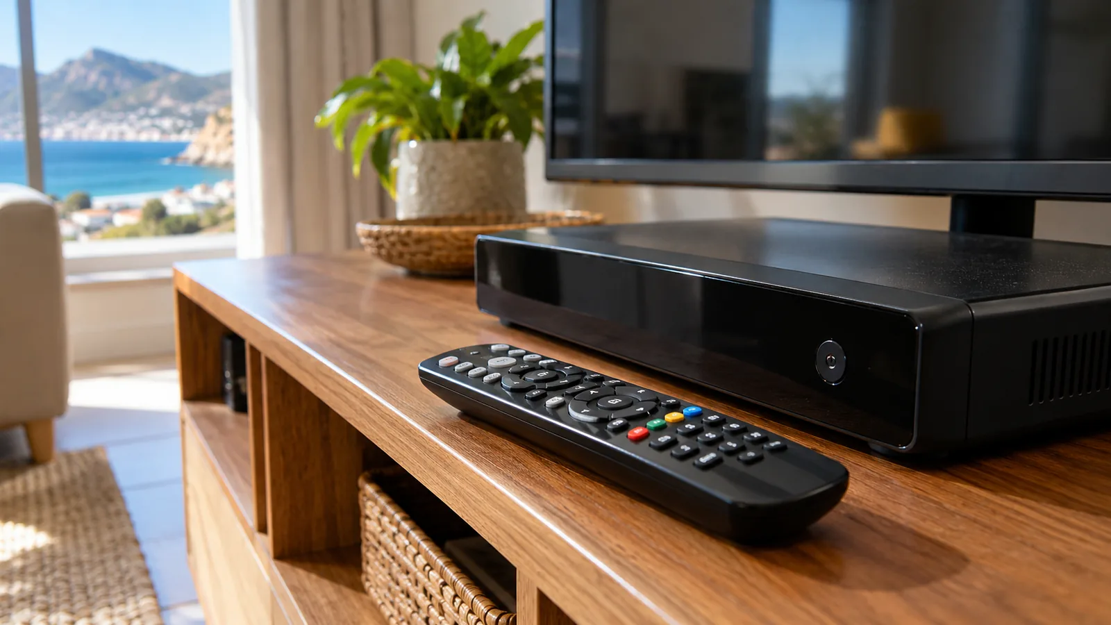 Remote and decoder on a TV unit after the DStv price increase 2026 in Simon's Town