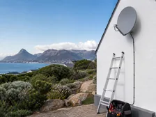 A bedroom TV point finished flush with the wall in a Welcome Glen home